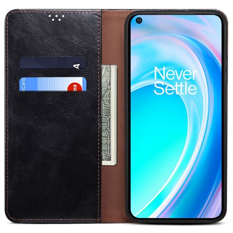 Cover OnePlus Nord CE 2 Lite 5G Flip Cover Voksbehandlet Kunstlæder