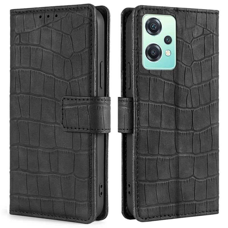 Flip Cover OnePlus Nord CE 2 Lite 5G Krokodillehudstil