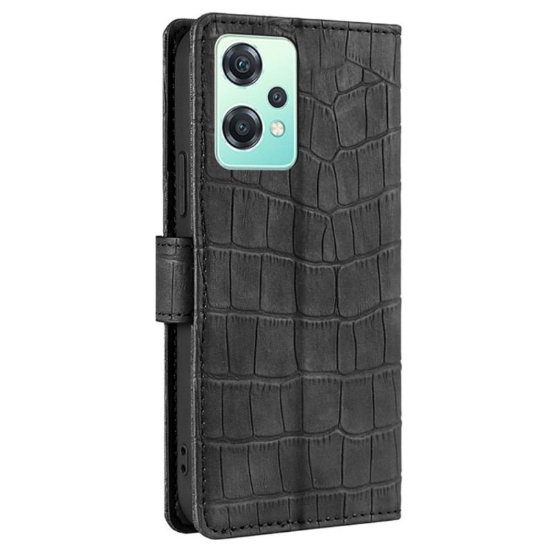 Flip Cover OnePlus Nord CE 2 Lite 5G Krokodillehudstil