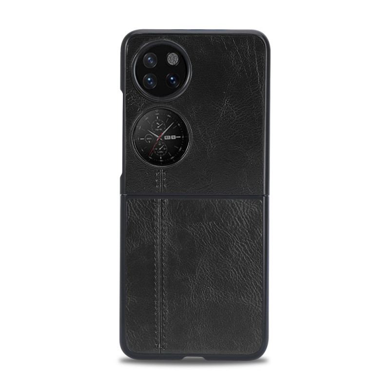 Cover Huawei P50 Pocket Imiteret Lædersøm