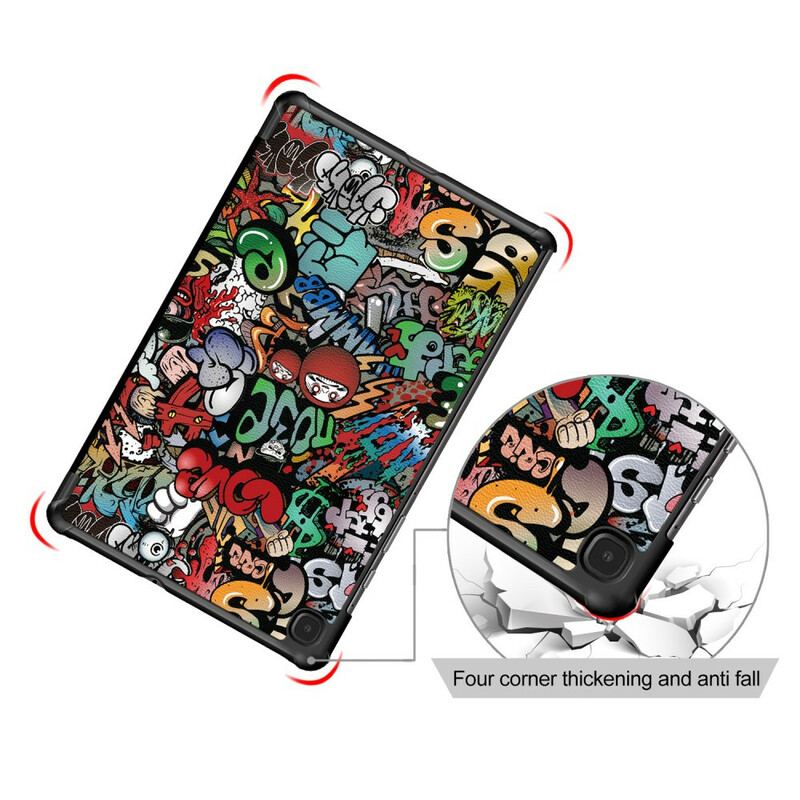 Cover Samsung Galaxy Tab S6 Lite Forbedret Graffiti