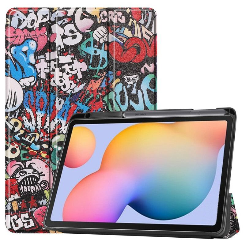 Cover Samsung Galaxy Tab S6 Lite Graffiti Blyantholder