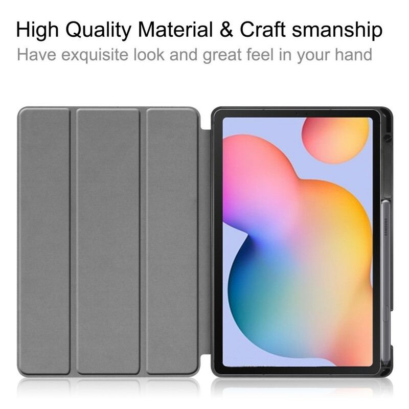 Cover Samsung Galaxy Tab S6 Lite Retro Eiffeltårnet Penneholder