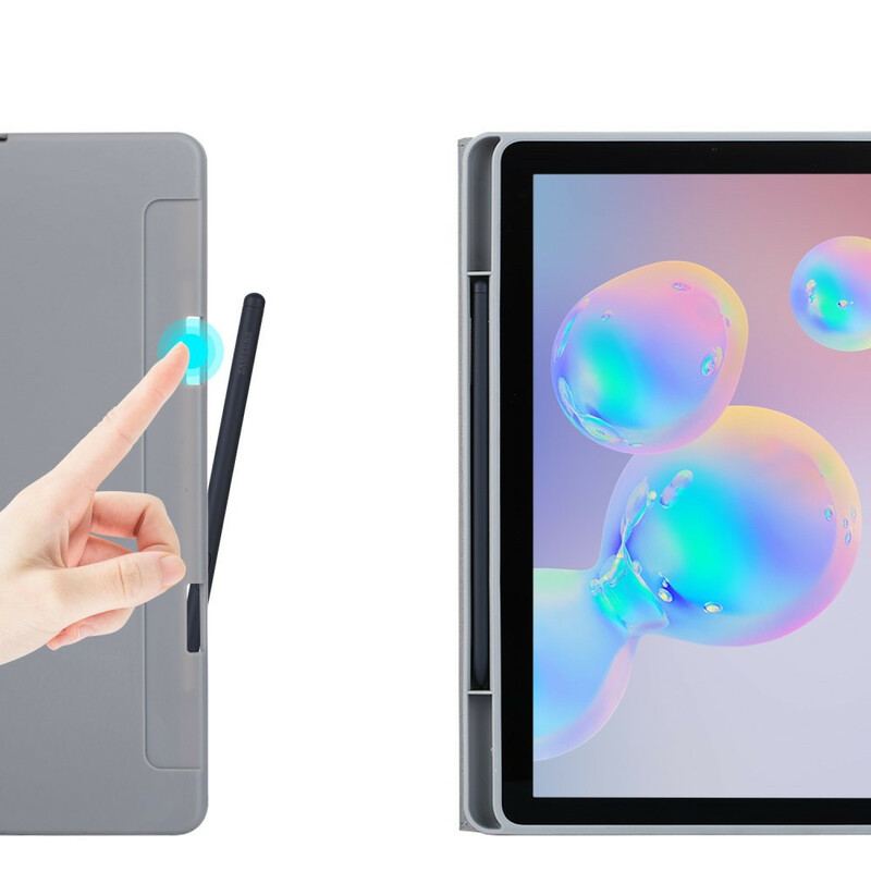 Etui Samsung Galaxy Tab S6 Lite Mat Imiteret Læder