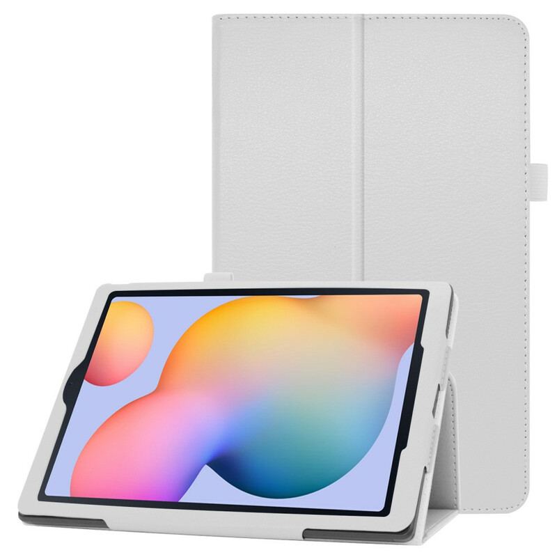 Flip Cover Samsung Galaxy Tab S6 Lite 2 Litchi Imiteret Læderklapper