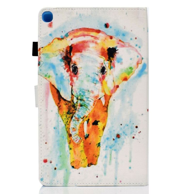 Flip Cover Samsung Galaxy Tab S6 Lite Akvarel Elefant