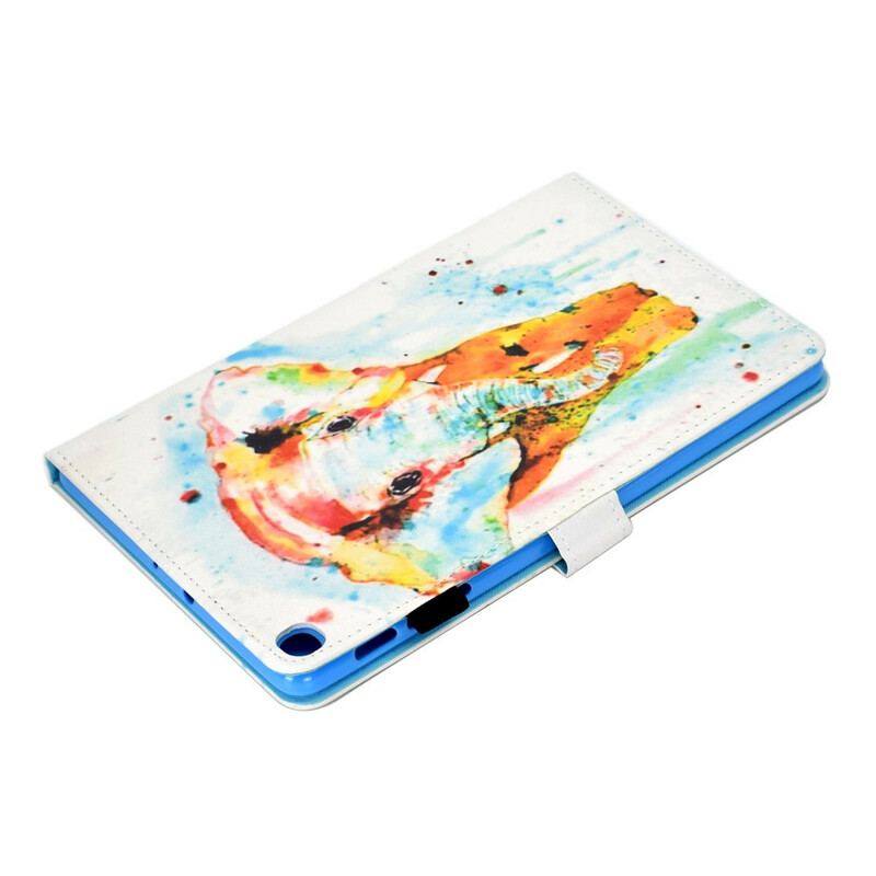 Flip Cover Samsung Galaxy Tab S6 Lite Akvarel Elefant