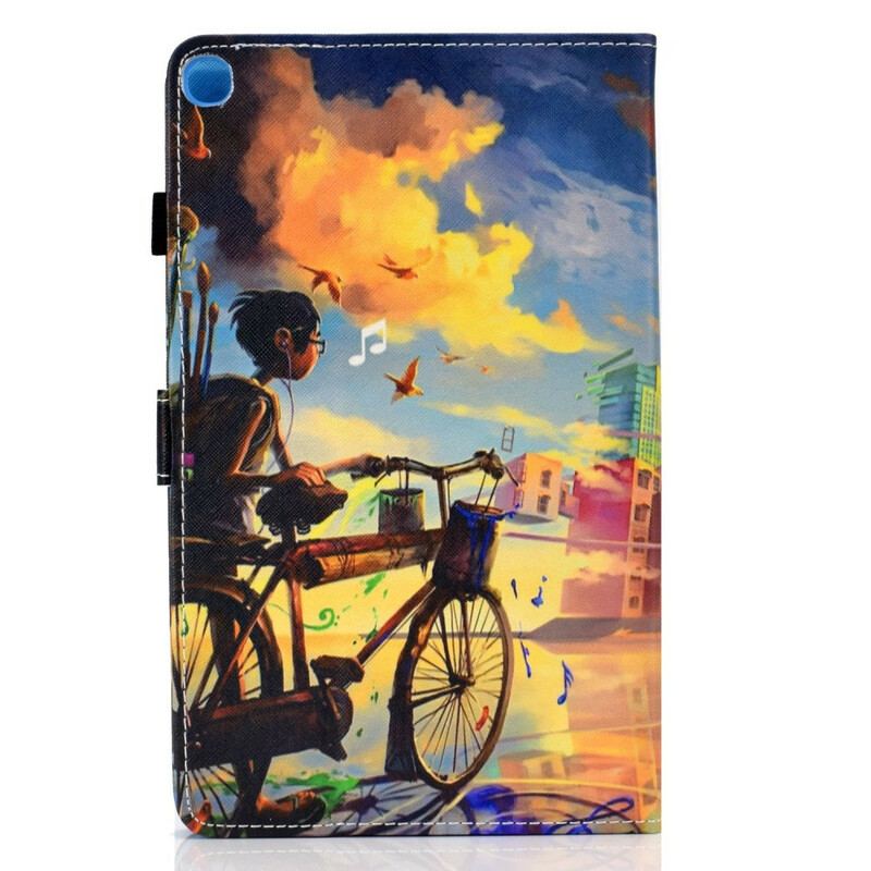 Flip Cover Samsung Galaxy Tab S6 Lite Cykel Kunst