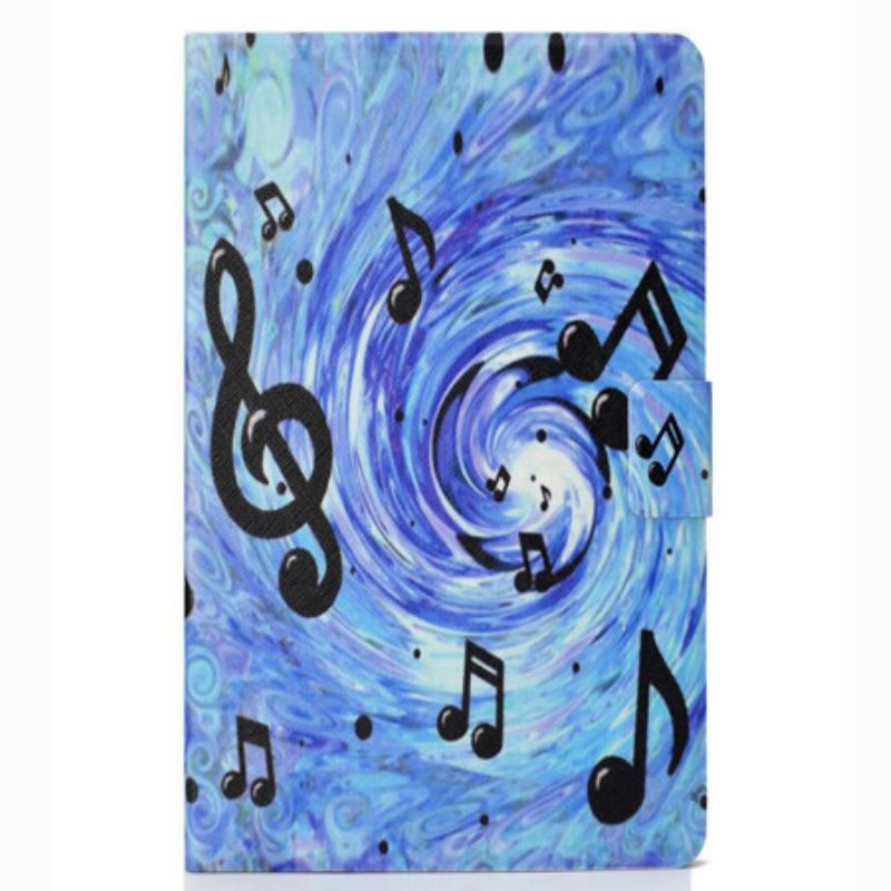 Flip Cover Samsung Galaxy Tab S6 Lite Musik Noder