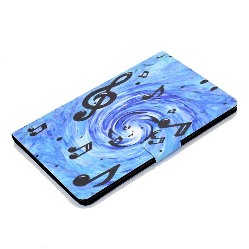 Flip Cover Samsung Galaxy Tab S6 Lite Musik Noder