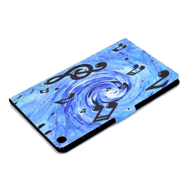 Flip Cover Samsung Galaxy Tab S6 Lite Musik Noder