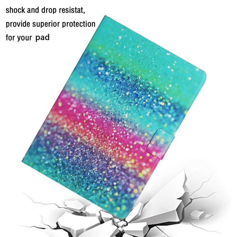 Flip Cover Samsung Galaxy Tab S6 Lite Pailletter Element