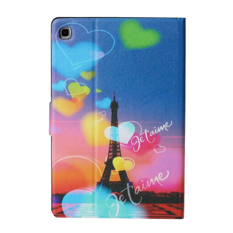 Flip Cover Samsung Galaxy Tab S6 Lite Paris Jeg Elsker Dig