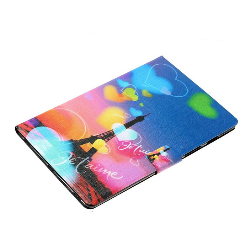 Flip Cover Samsung Galaxy Tab S6 Lite Paris Jeg Elsker Dig