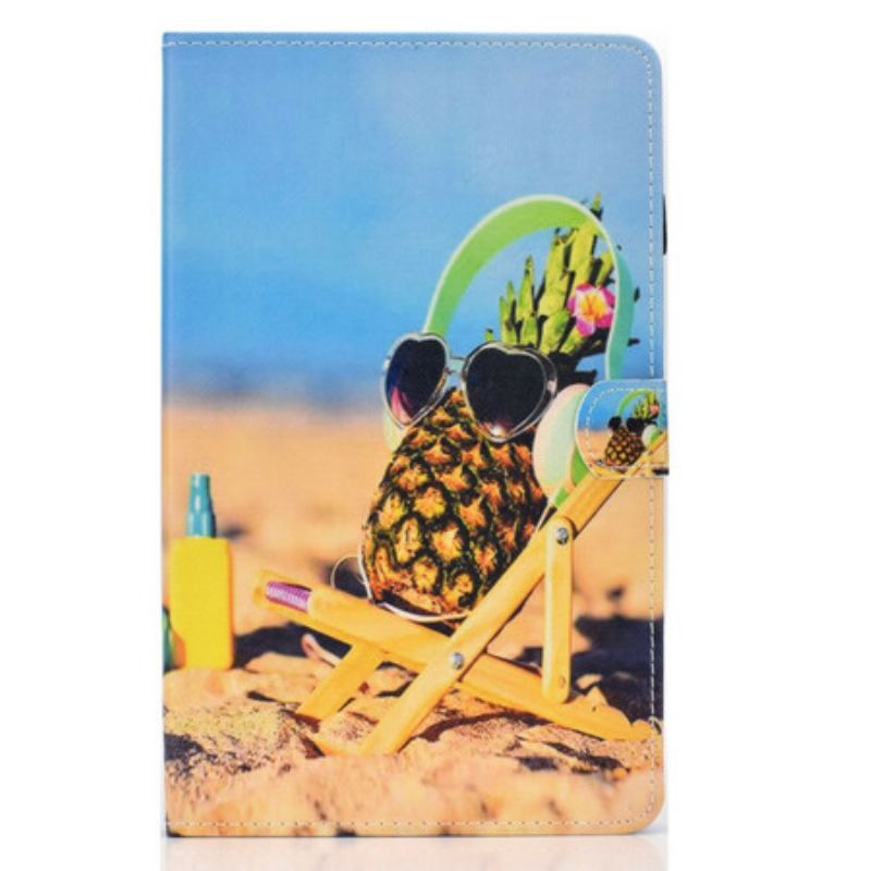 Flip Cover Samsung Galaxy Tab S6 Lite Pineapple Beach