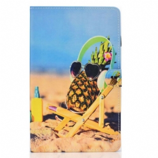 Flip Cover Samsung Galaxy Tab S6 Lite Pineapple Beach