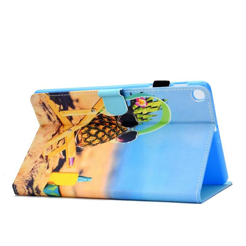 Flip Cover Samsung Galaxy Tab S6 Lite Pineapple Beach