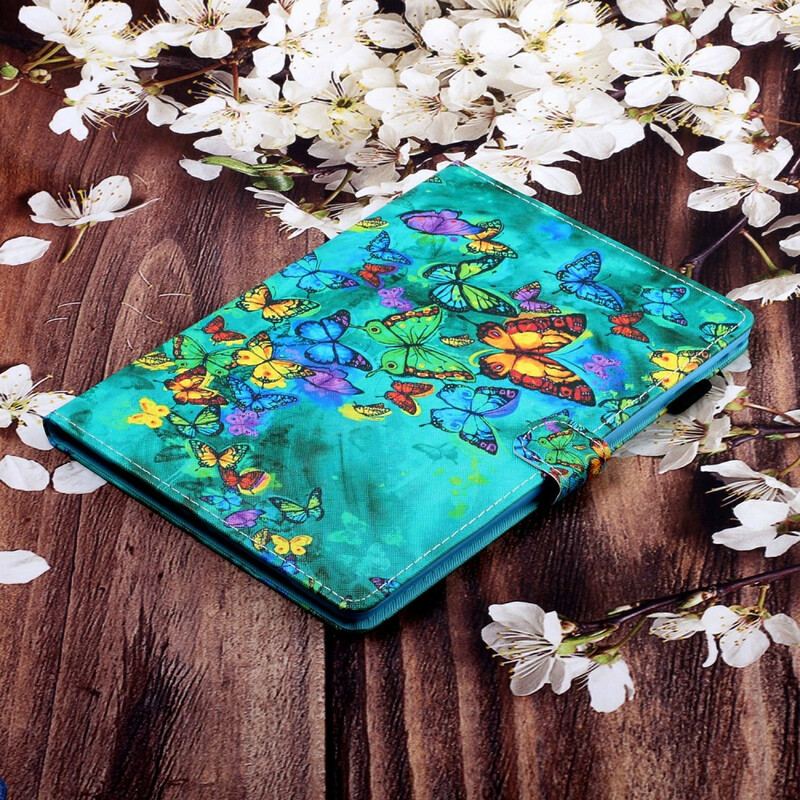 Flip Cover Samsung Galaxy Tab S6 Lite Sommerfugle