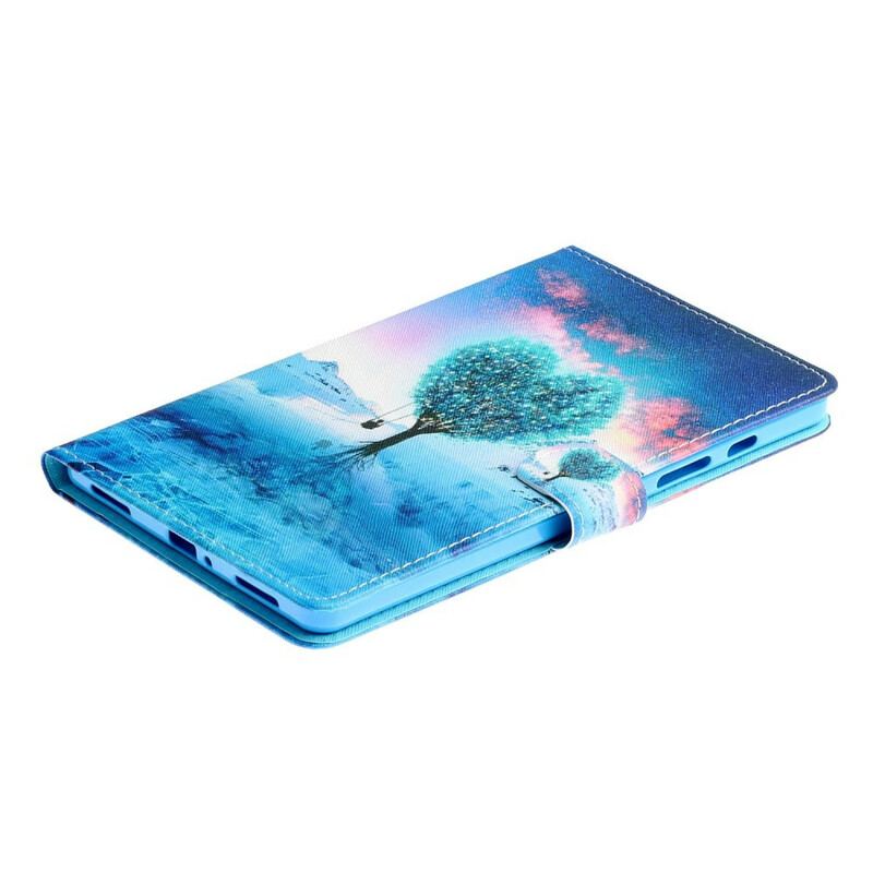 Flip Cover Samsung Galaxy Tab S6 Lite Træ Hjerte