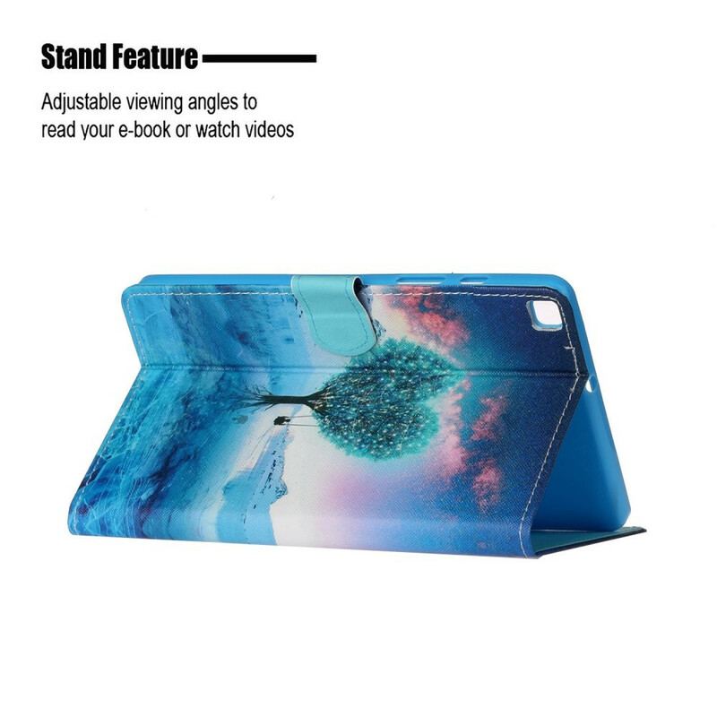 Flip Cover Samsung Galaxy Tab S6 Lite Træ Hjerte