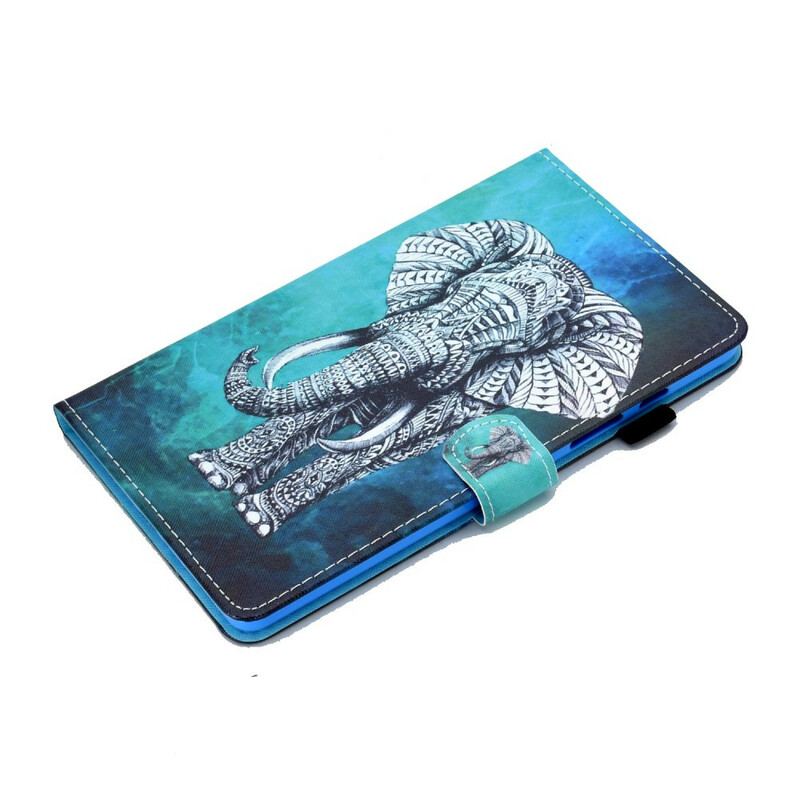 Læder Cover Samsung Galaxy Tab S6 Lite Stammeelefant