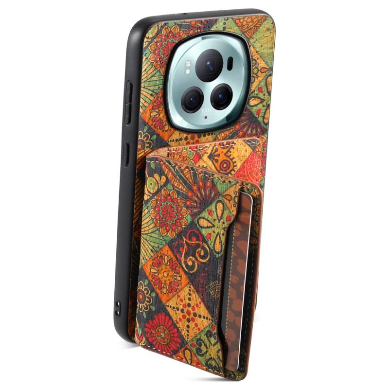 Cover Honor Magic 6 Pro Telefon Etui Blomsterdesign Kortholder