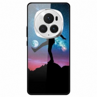 Cover Honor Magic 6 Pro Telefon Etui Lunar Football Hærdet Glas