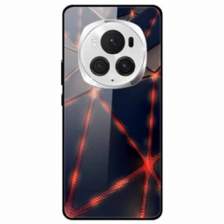 Cover Honor Magic 6 Pro Telefon Etui Rødt Laserhærdet Glas