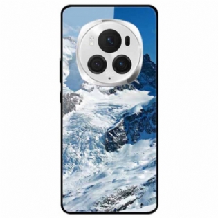 Cover Til Honor Magic 6 Pro Snowy Mountain Hærdet Glas