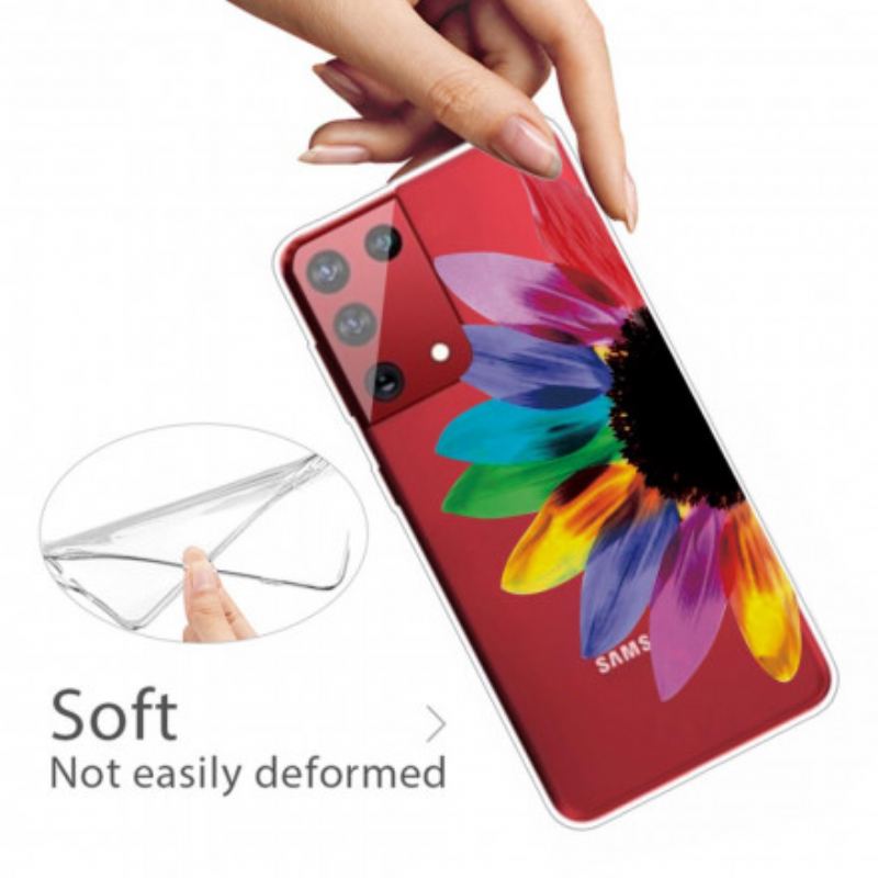 Cover Samsung Galaxy S21 Ultra 5G Farverig Blomst