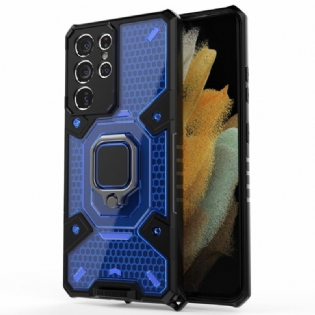 Cover Samsung Galaxy S21 Ultra 5G Honeycomb Med Ring