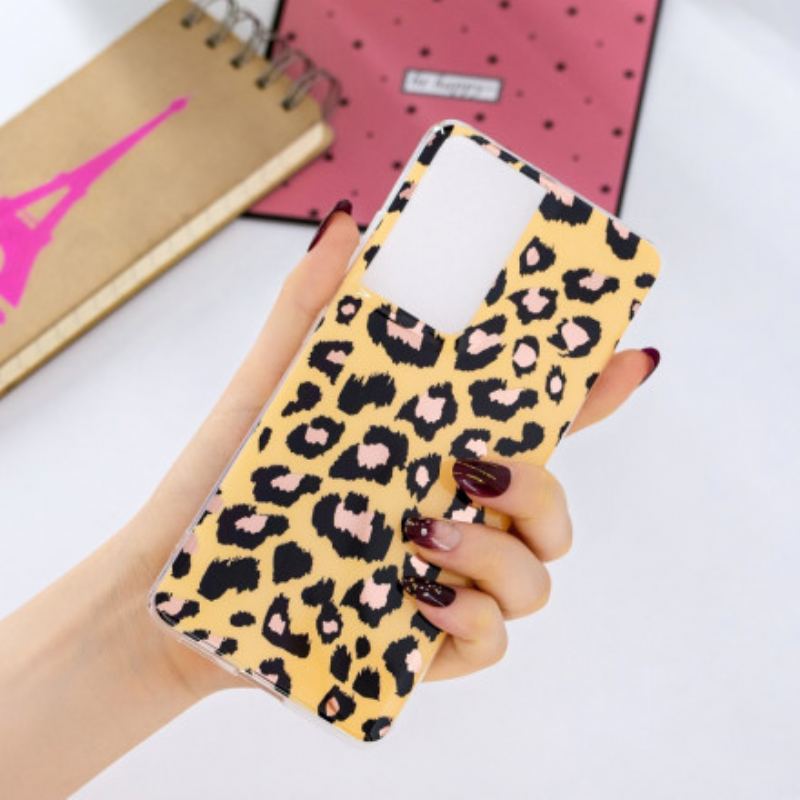 Cover Samsung Galaxy S21 Ultra 5G Leopard Stil Marmor