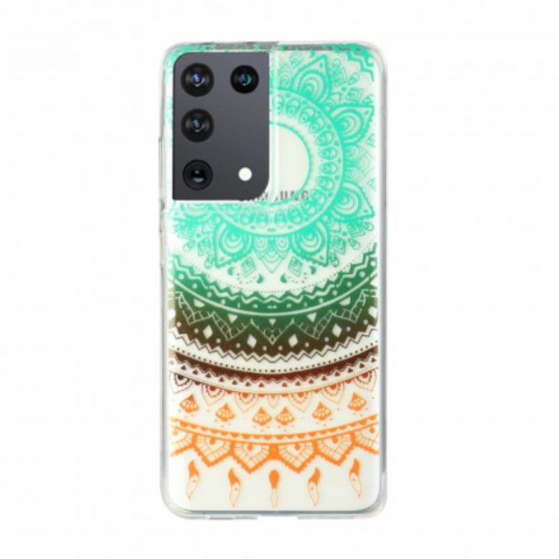 Cover Samsung Galaxy S21 Ultra 5G Sømløs Blomstermandala