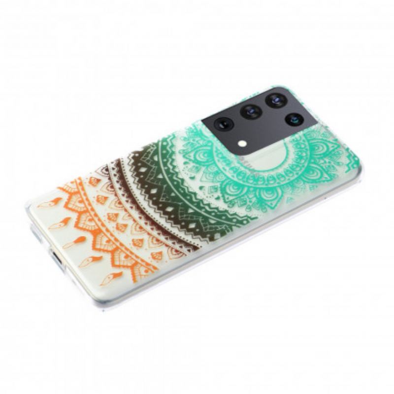 Cover Samsung Galaxy S21 Ultra 5G Sømløs Blomstermandala