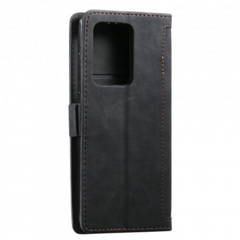 Flip Cover Samsung Galaxy S21 Ultra 5G Bicolor Forstærkede Konturer