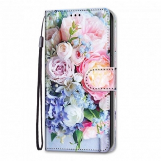 Flip Cover Samsung Galaxy S21 Ultra 5G Blomster Vidunder