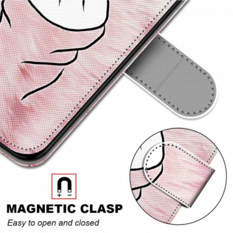 Flip Cover Samsung Galaxy S21 Ultra 5G Finger Hjerte