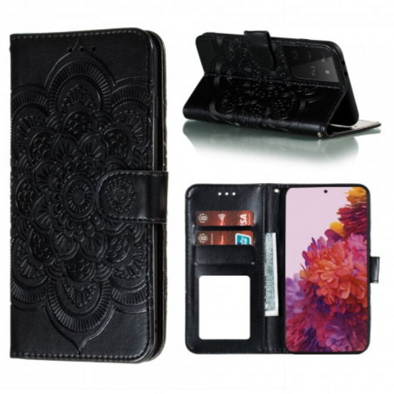 Flip Cover Samsung Galaxy S21 Ultra 5G Fuld Mandala