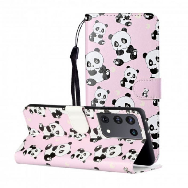 Flip Cover Samsung Galaxy S21 Ultra 5G Hvilke Pandaer