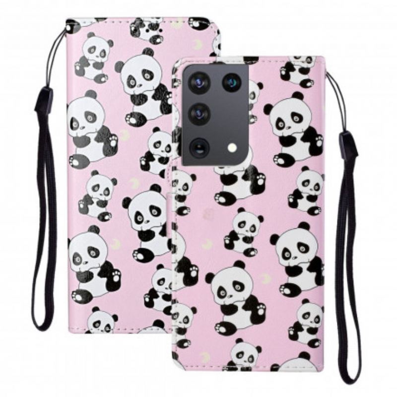 Flip Cover Samsung Galaxy S21 Ultra 5G Hvilke Pandaer