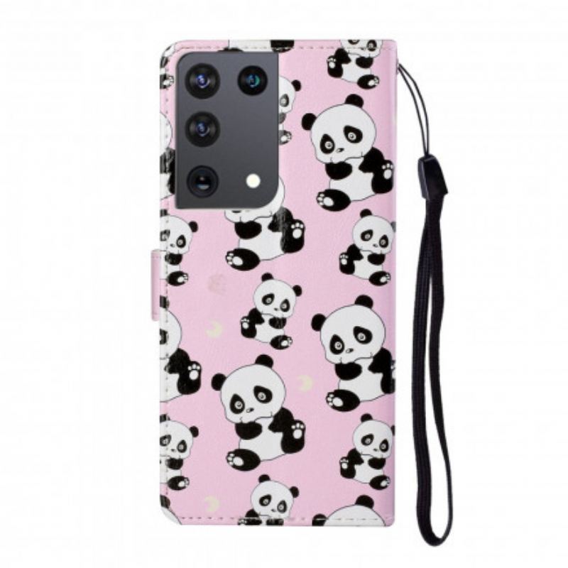 Flip Cover Samsung Galaxy S21 Ultra 5G Hvilke Pandaer