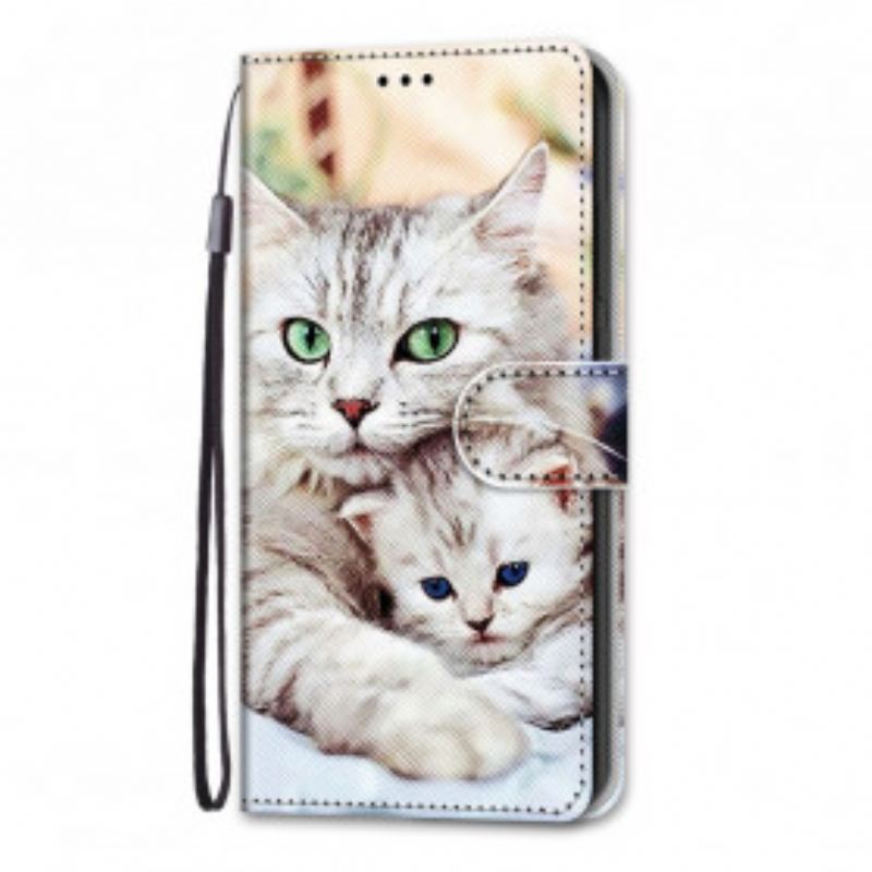 Flip Cover Samsung Galaxy S21 Ultra 5G Kattefamilie