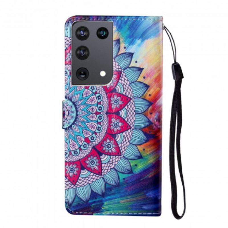 Flip Cover Samsung Galaxy S21 Ultra 5G Kong Mandala