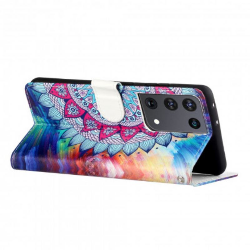 Flip Cover Samsung Galaxy S21 Ultra 5G Kong Mandala