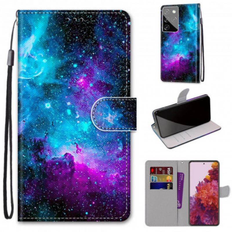 Flip Cover Samsung Galaxy S21 Ultra 5G Kosmisk Himmel