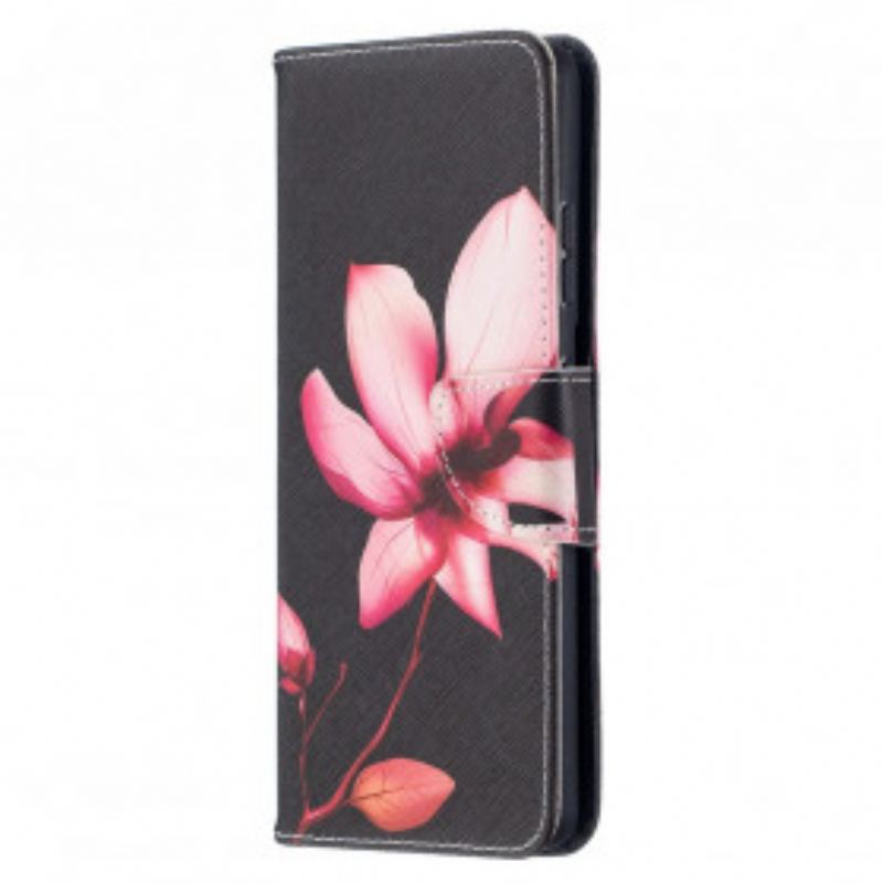 Flip Cover Samsung Galaxy S21 Ultra 5G Lyserød Blomst