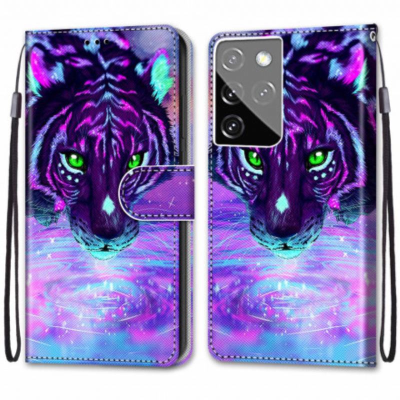 Flip Cover Samsung Galaxy S21 Ultra 5G Magic Feline