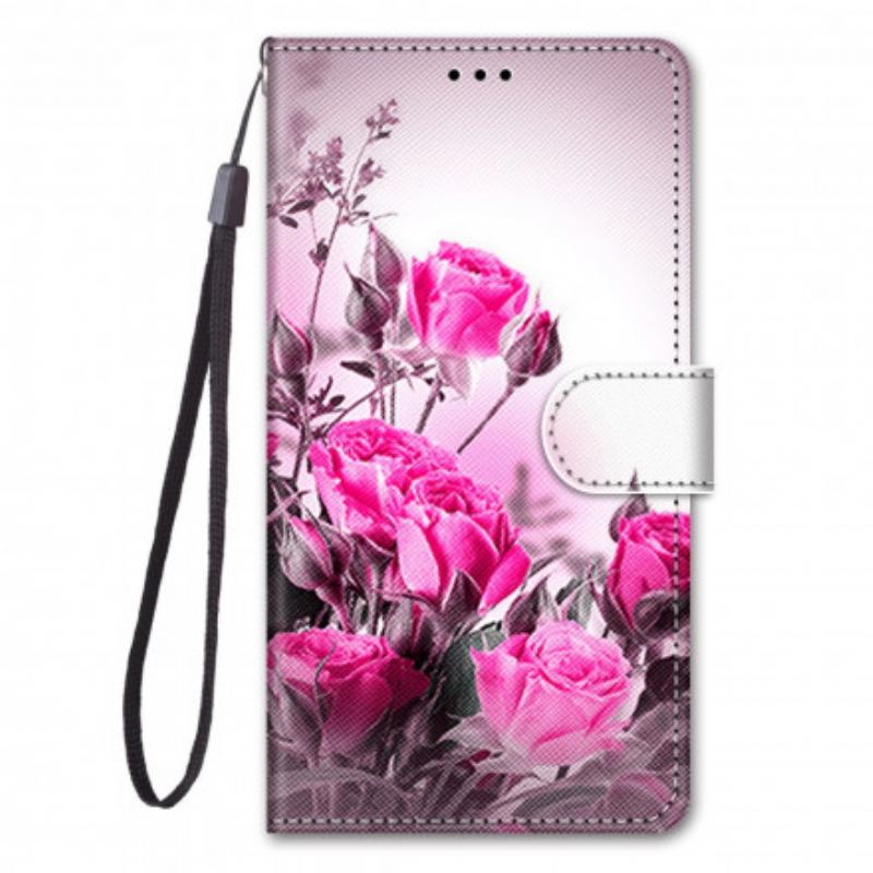 Flip Cover Samsung Galaxy S21 Ultra 5G Magiske Blomster