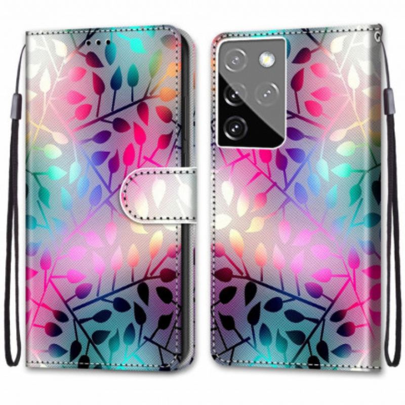 Flip Cover Samsung Galaxy S21 Ultra 5G Neon Blade