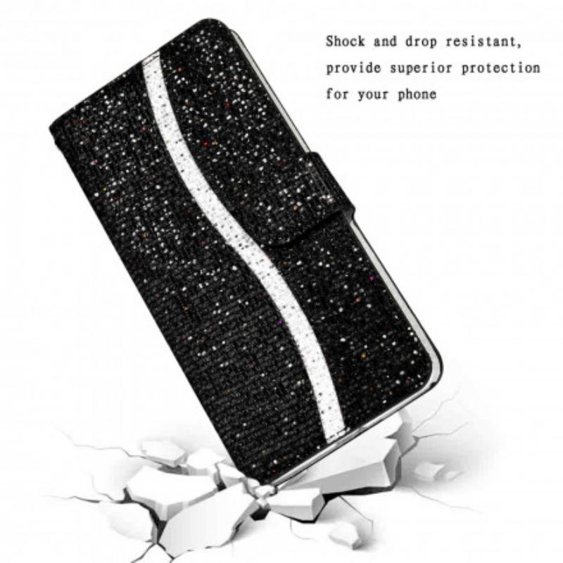 Flip Cover Samsung Galaxy S21 Ultra 5G Pailletter S Design